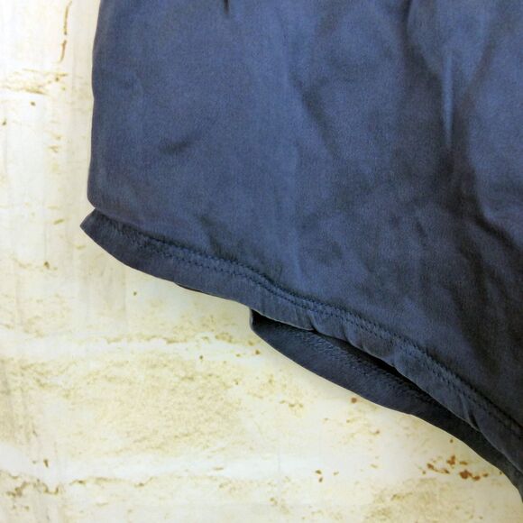 Quince Pajama Shorts Women M Navy Blue 100% Washable Mulberry Silk Pull On $125 - Picture 4 of 11